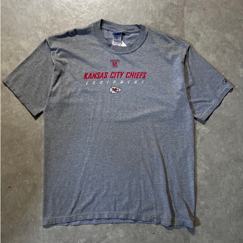 2000's Vintage Kansas City Chiefs Reebok Gray T-Shirt -L